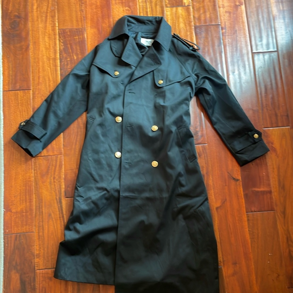 Celine Trench Coat, size medium, missing buttons